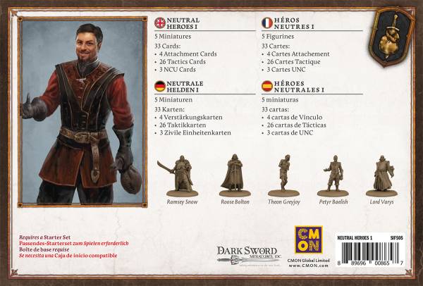 A Song of Ice & Fire - Neutral Heroes 1 (Neutrale Helden 1) (Erw.)