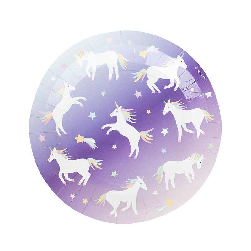 8 assiettes Licorne My little day
