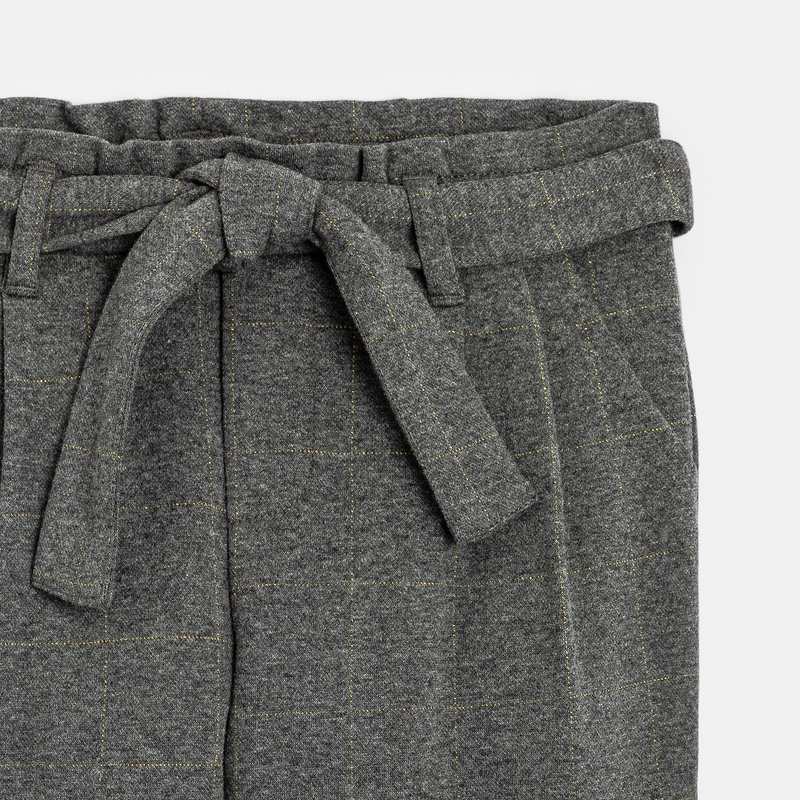 Pantalon confort à carreaux Fille