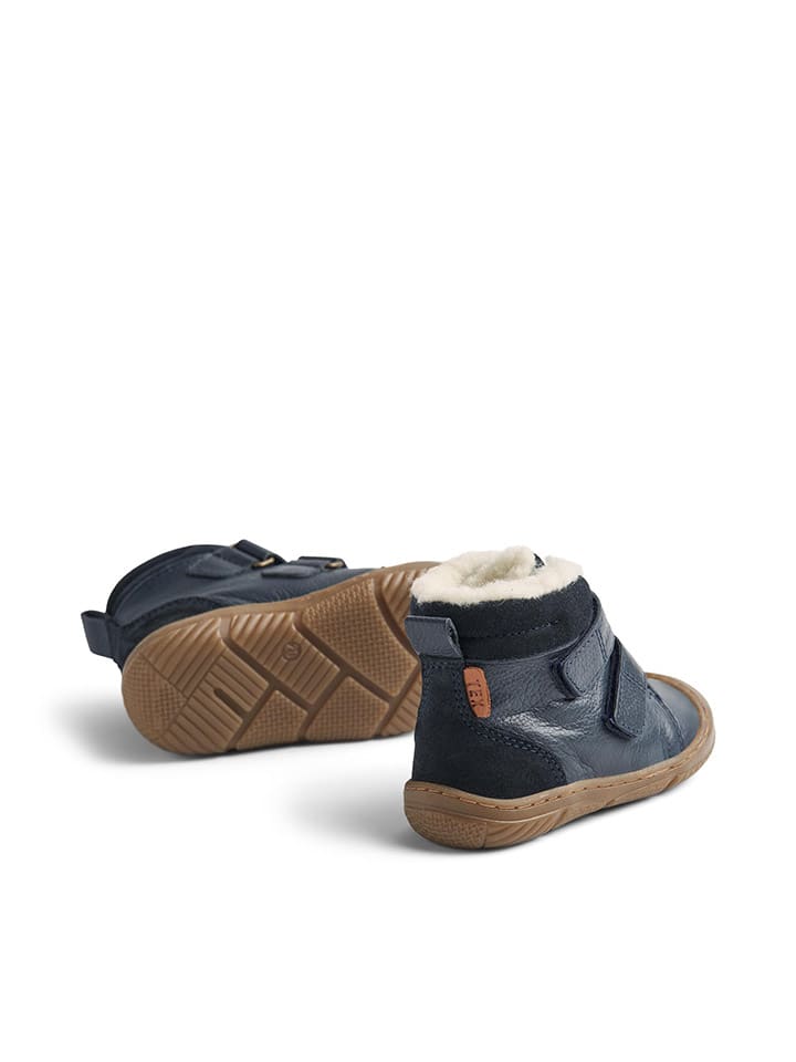 Wheat Leder-Winterboots in Dunkelblau günstig kaufen