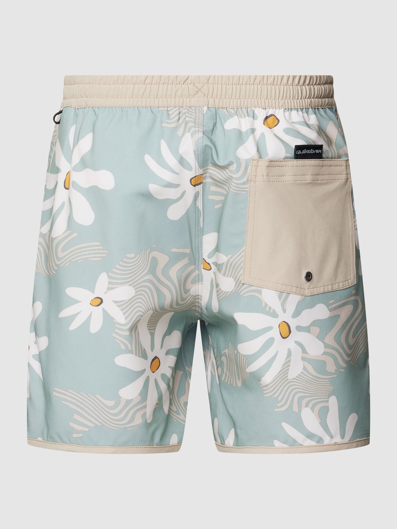 Badehose mit Allover-Muster in mint