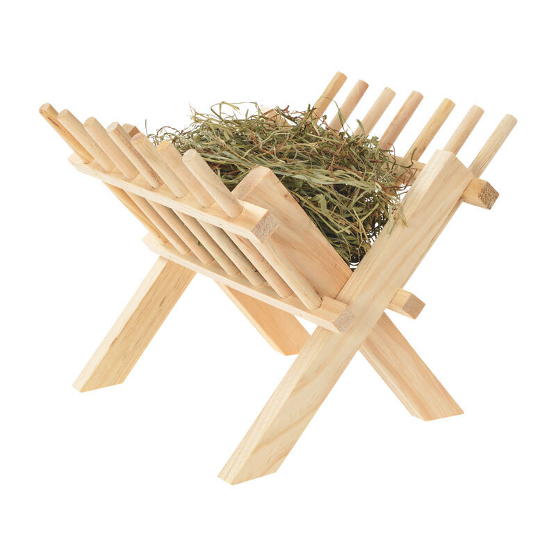 AniOne Käfigzubehör AniOne Holz-Heuraufe freistehend