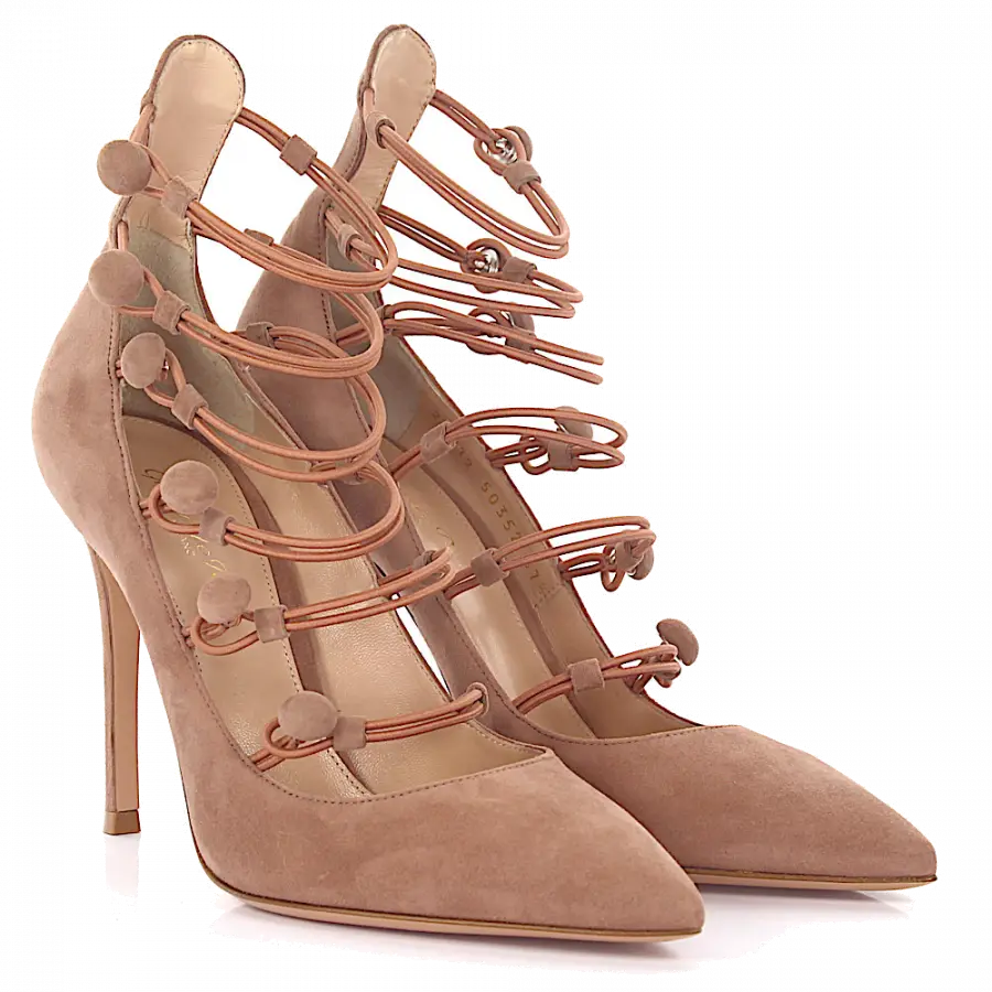 Gianvito Rossi - Pumps Marquis Veloursleder - beige