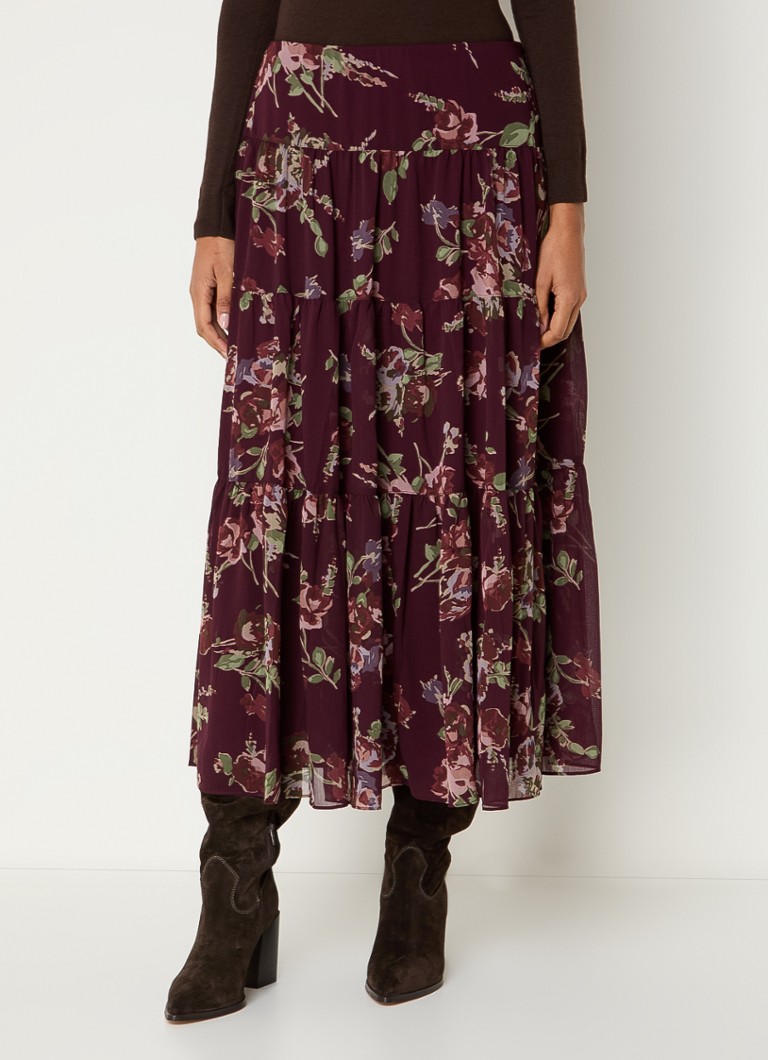 Fustă midi cu imprimeu floral Ralph Lauren