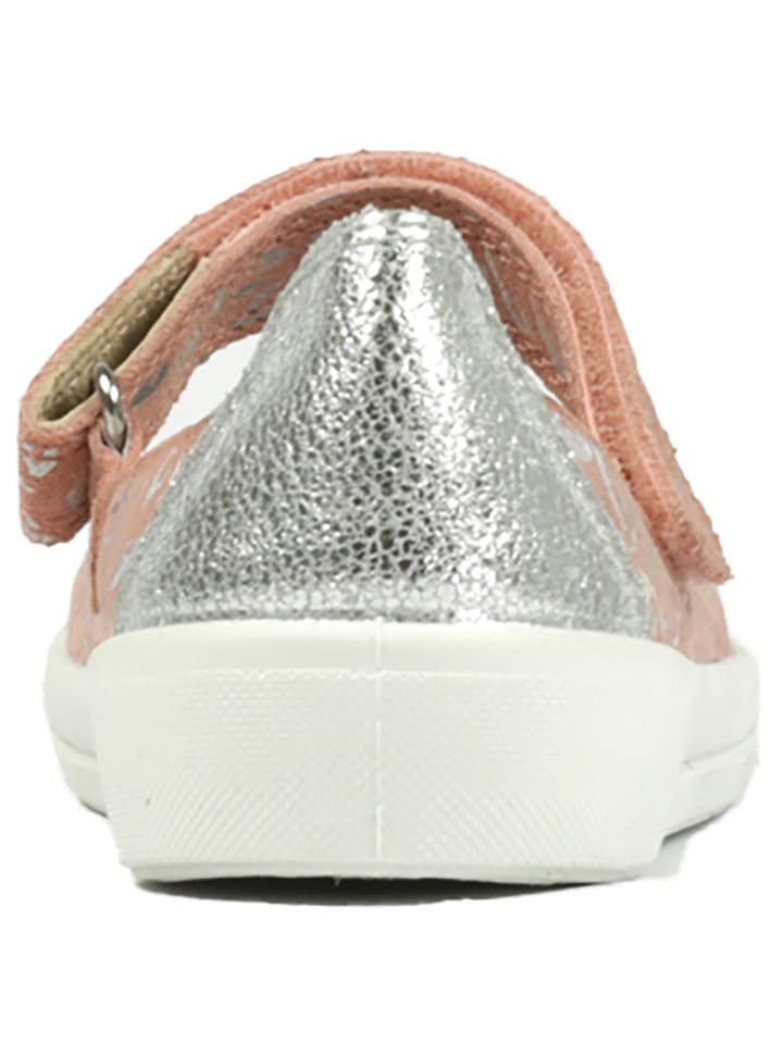 Richter Shoes Leder-Ballerinas in Rosa günstig kaufen