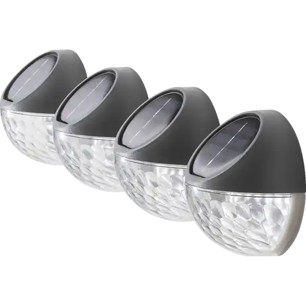 Solar-Wandleuchten 4er-Set