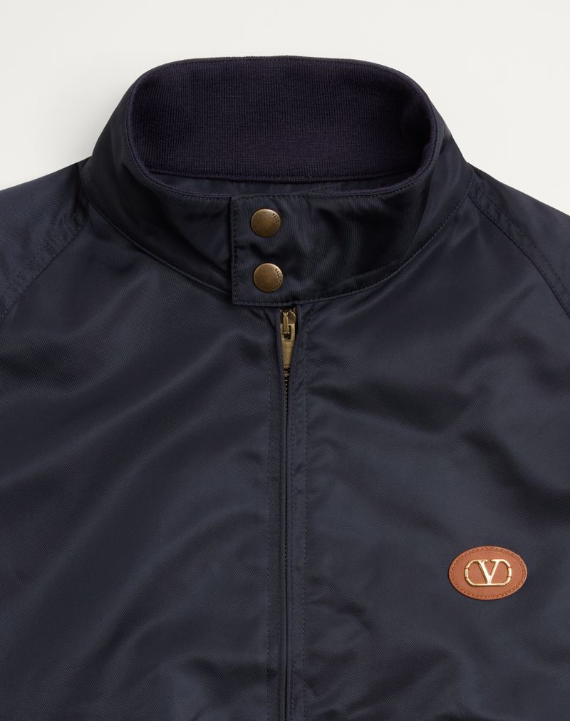 Nylon blouson met VLogo-patch
