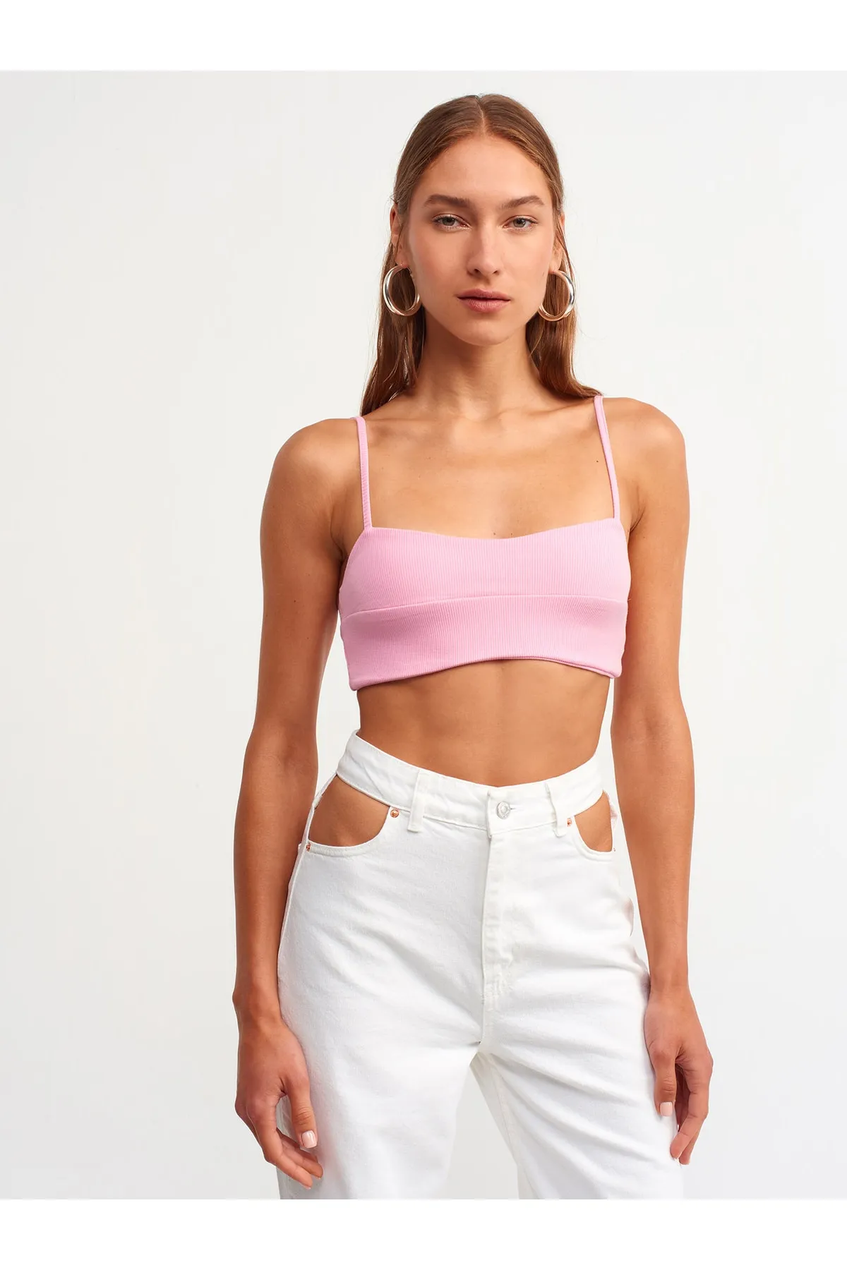 Dilvin  3744 Kordel-Trägertop Fuchsia