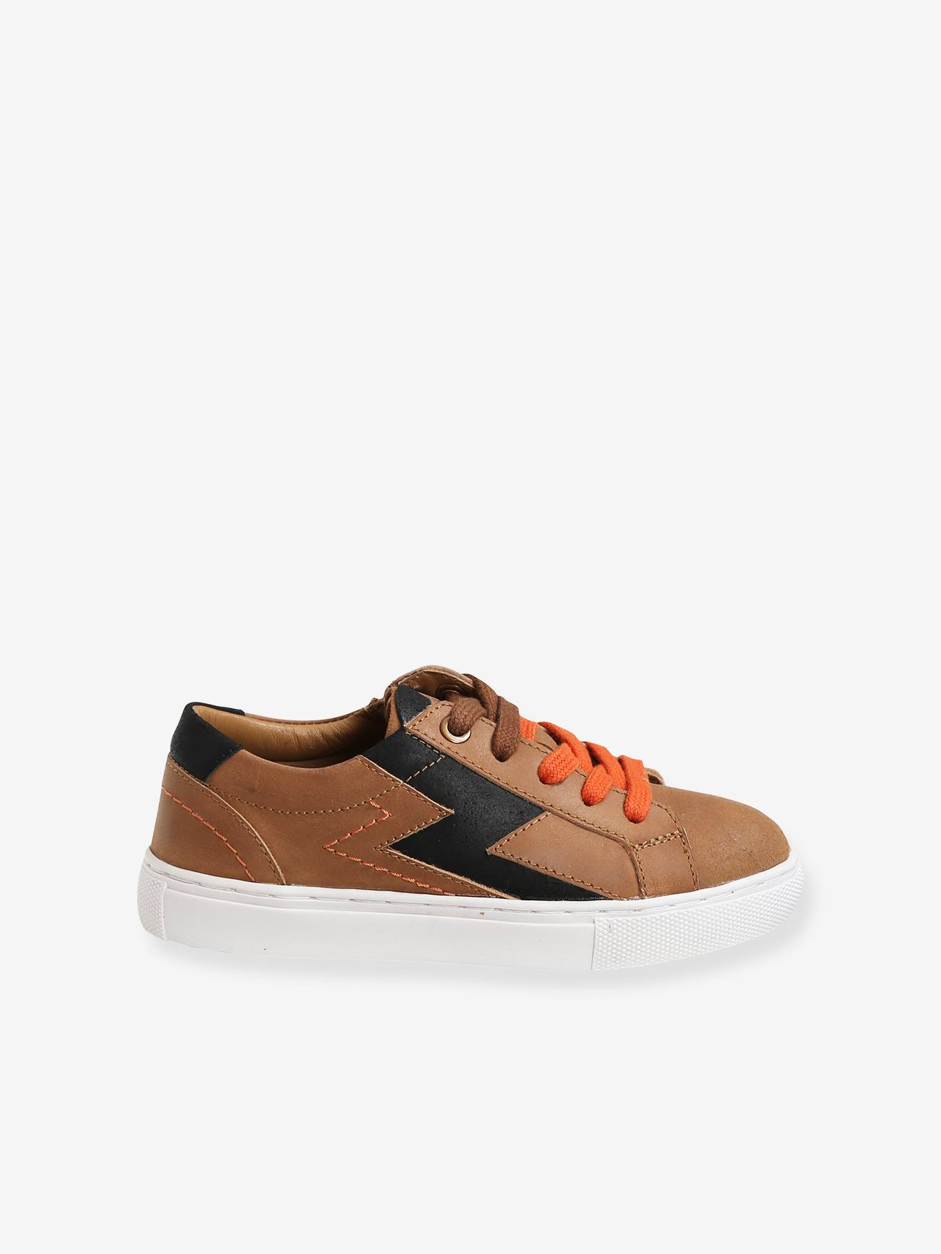 Vertbaudet Jungen Sneakers, Reißverschluss - karamell