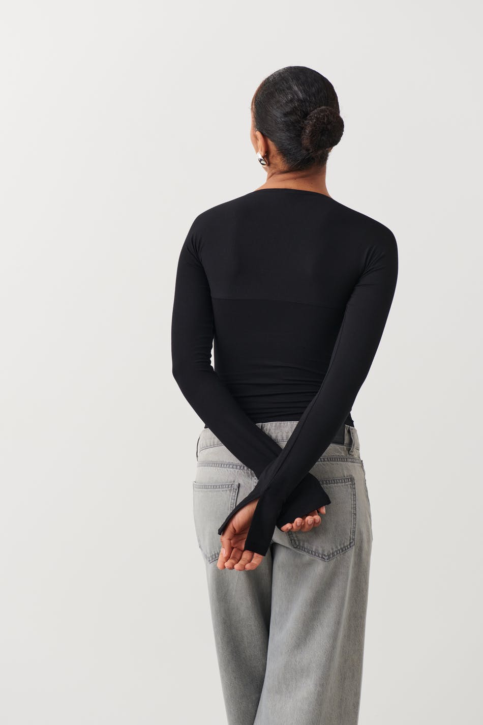 Soft touch square neck top