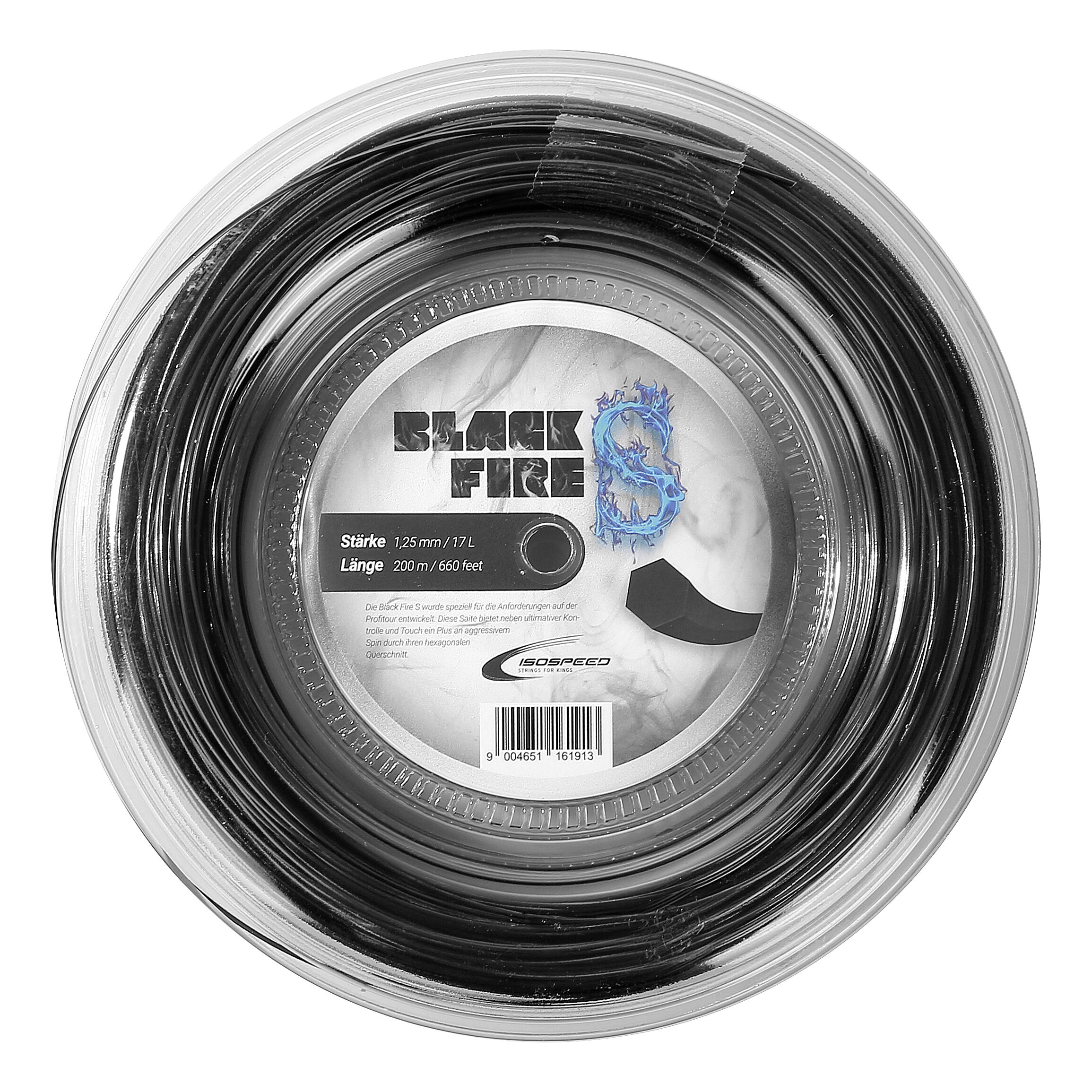 Black FireS Saitenrolle 200m - Schwarz