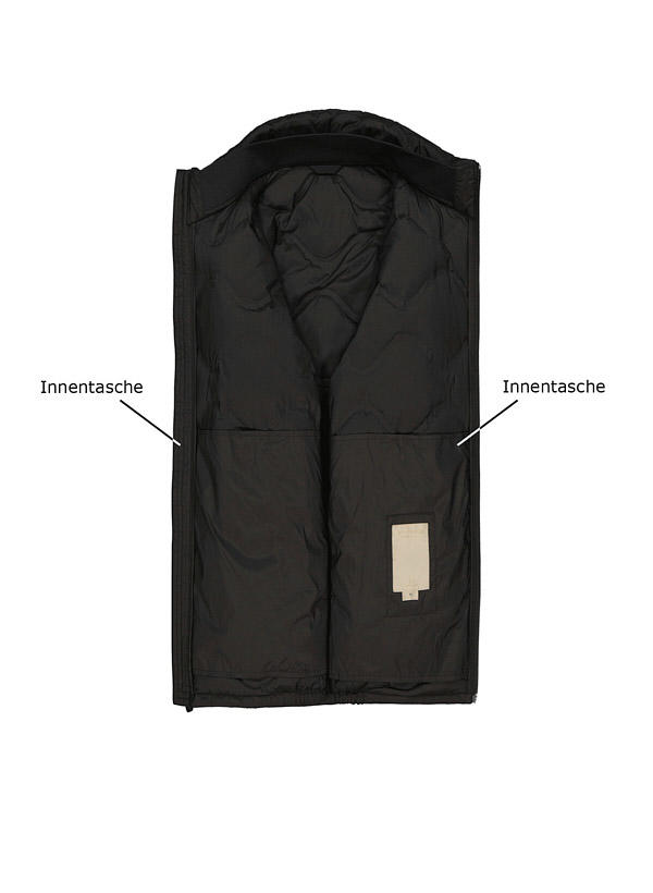 WOOLRICH, Daunenjacke, Mikrofaser, schwarz