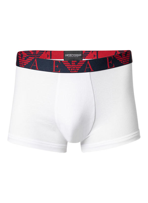EMPORIO ARMANI, Trunks, Baumwoll-Stretch, rot-weiß-navy