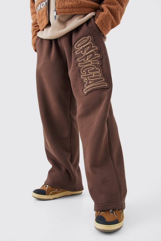 Weite Jogginghose mit Official Applikation