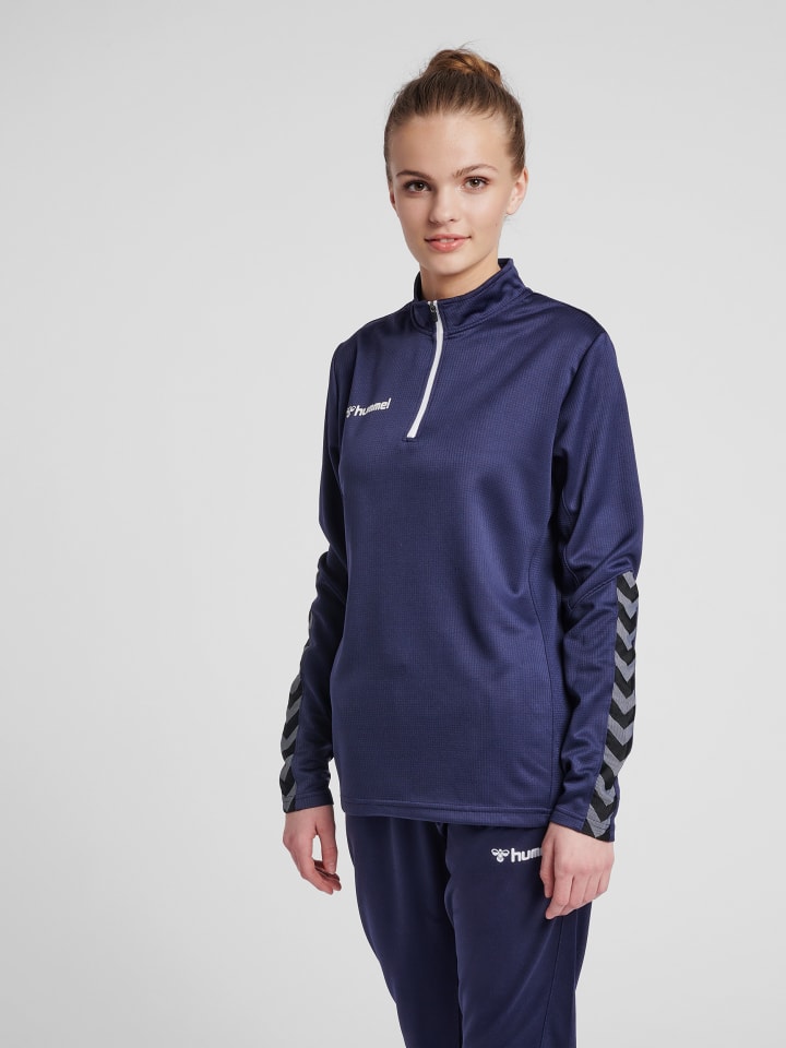 Hummel Hummel Halbreißverschluss Sweatshirt Hmlauthentic Damen in MARINE günstig kaufen