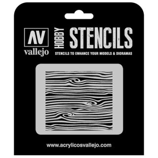 Vallejo Hobby Stencils: Wood Texture Num. 2