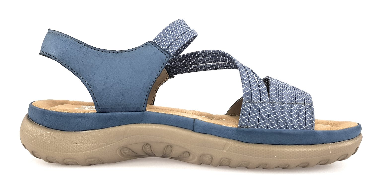 Rieker Guana 64870-14 Blau 14 royal/jeans-weiss