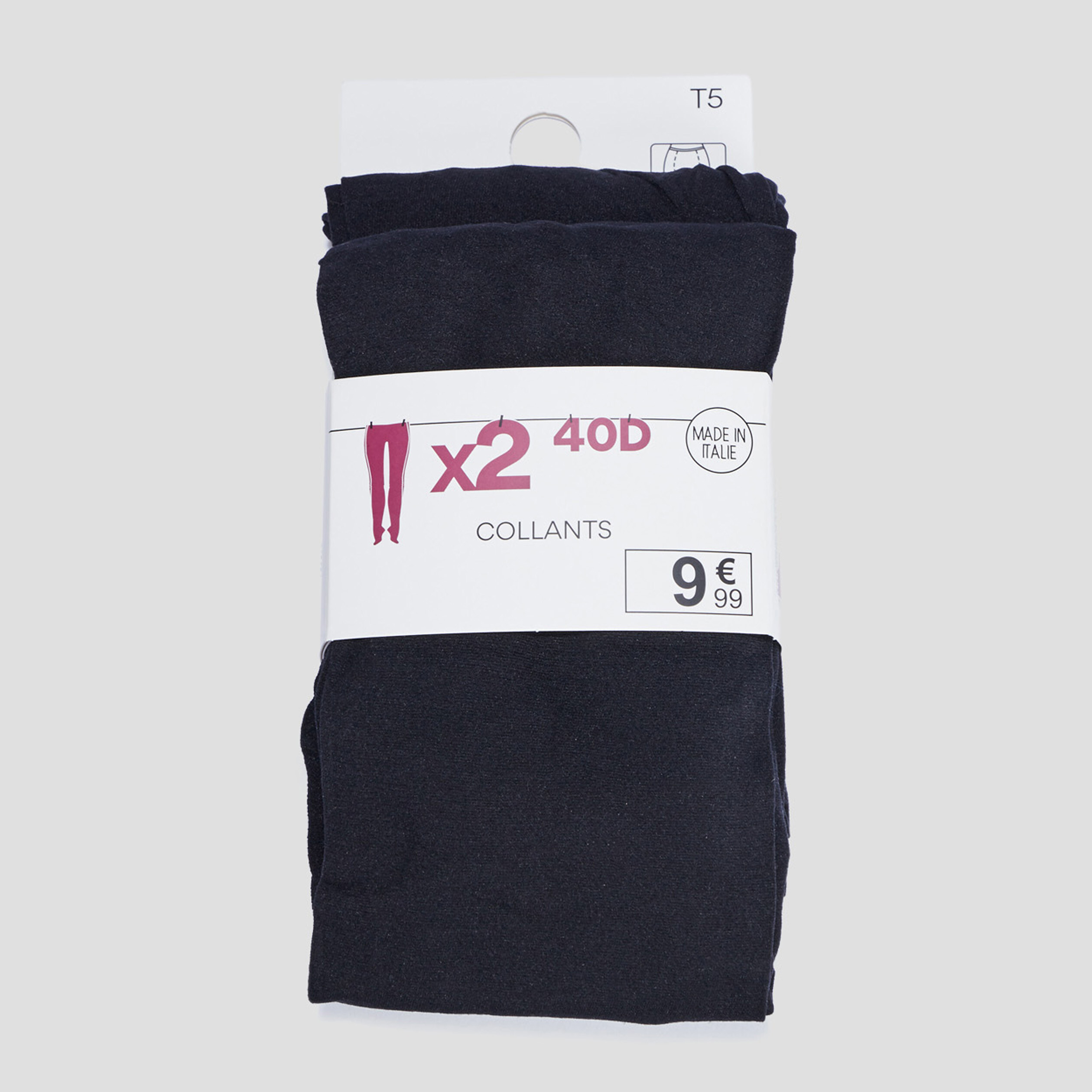 Lot 2 collants noir femme | La Halle