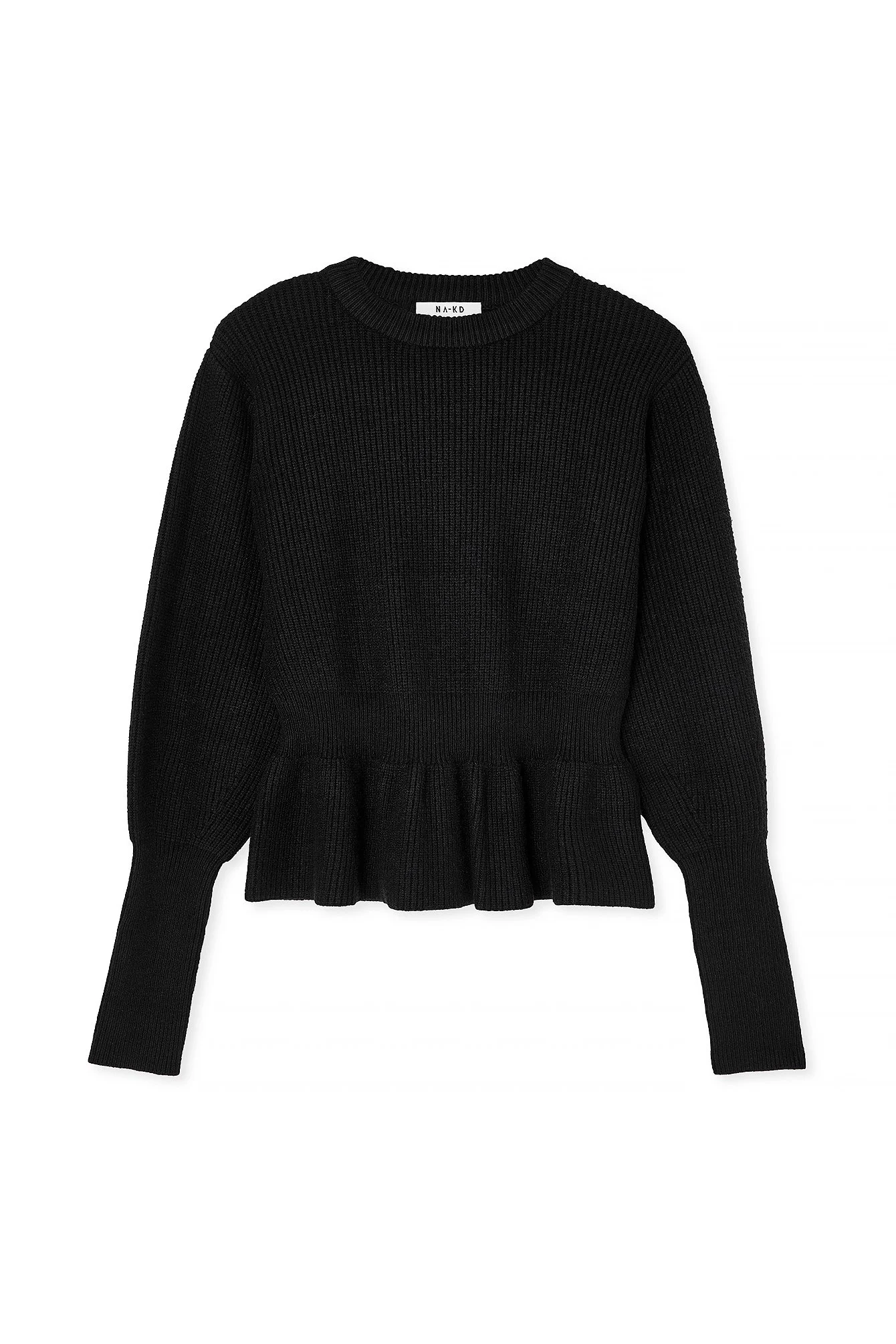 Strickpullover mit Schößchen