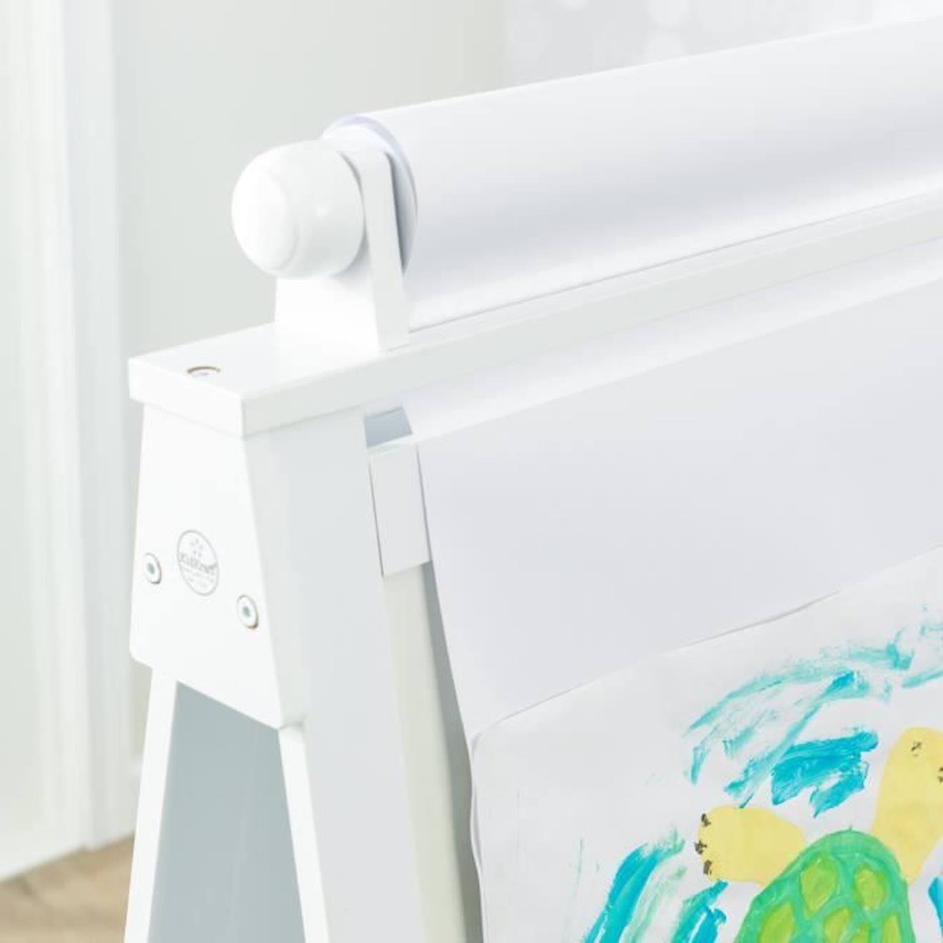 Chevalet Blanc Ajustable en Bois blanc