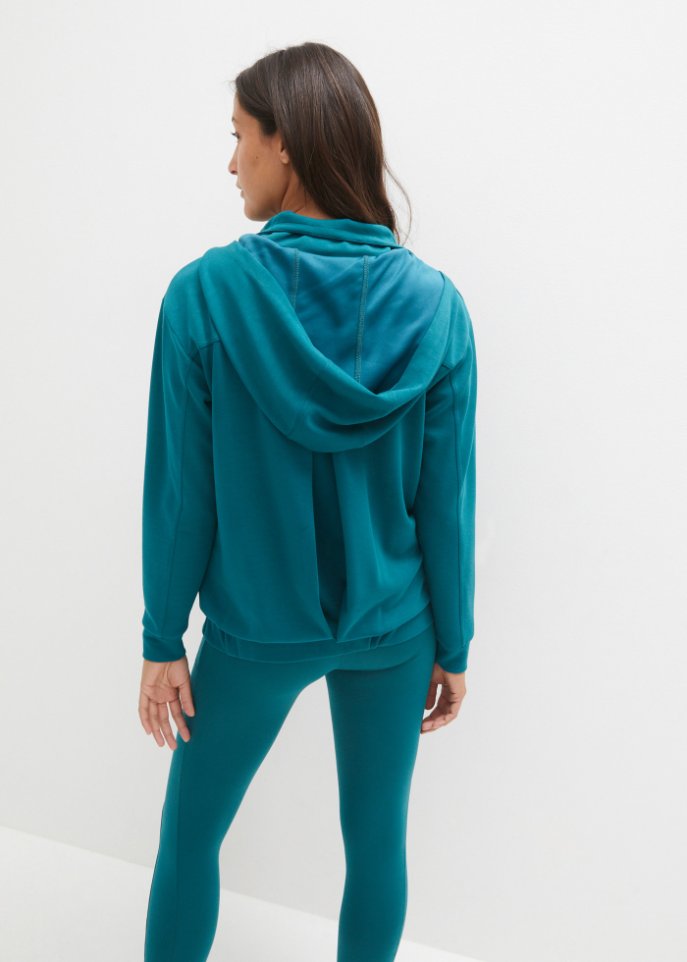 Ultrasofte Kapuzen-Sweatjacke mit Modal