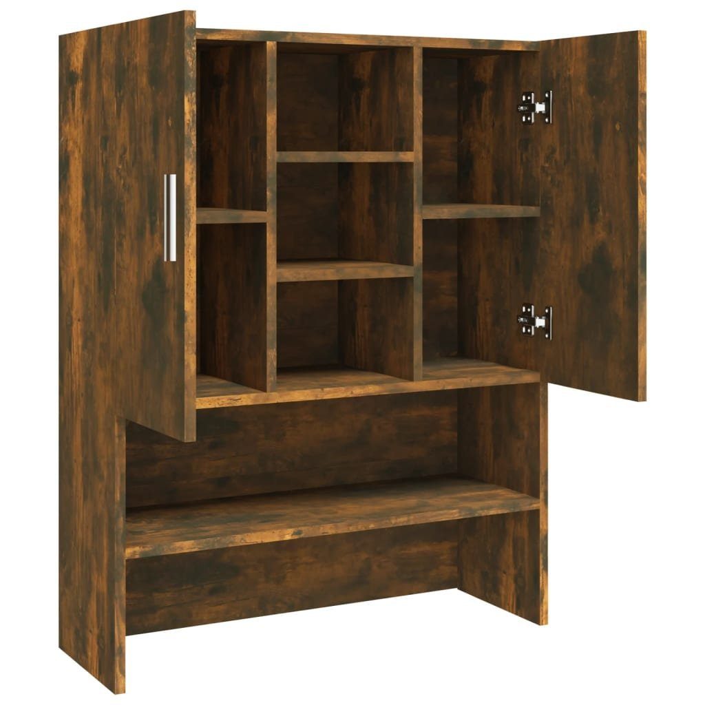 vidaXL Waschmaschinenumbauschrank Waschmaschinenschrank Räuchereiche 70,5x25,5x90 cm