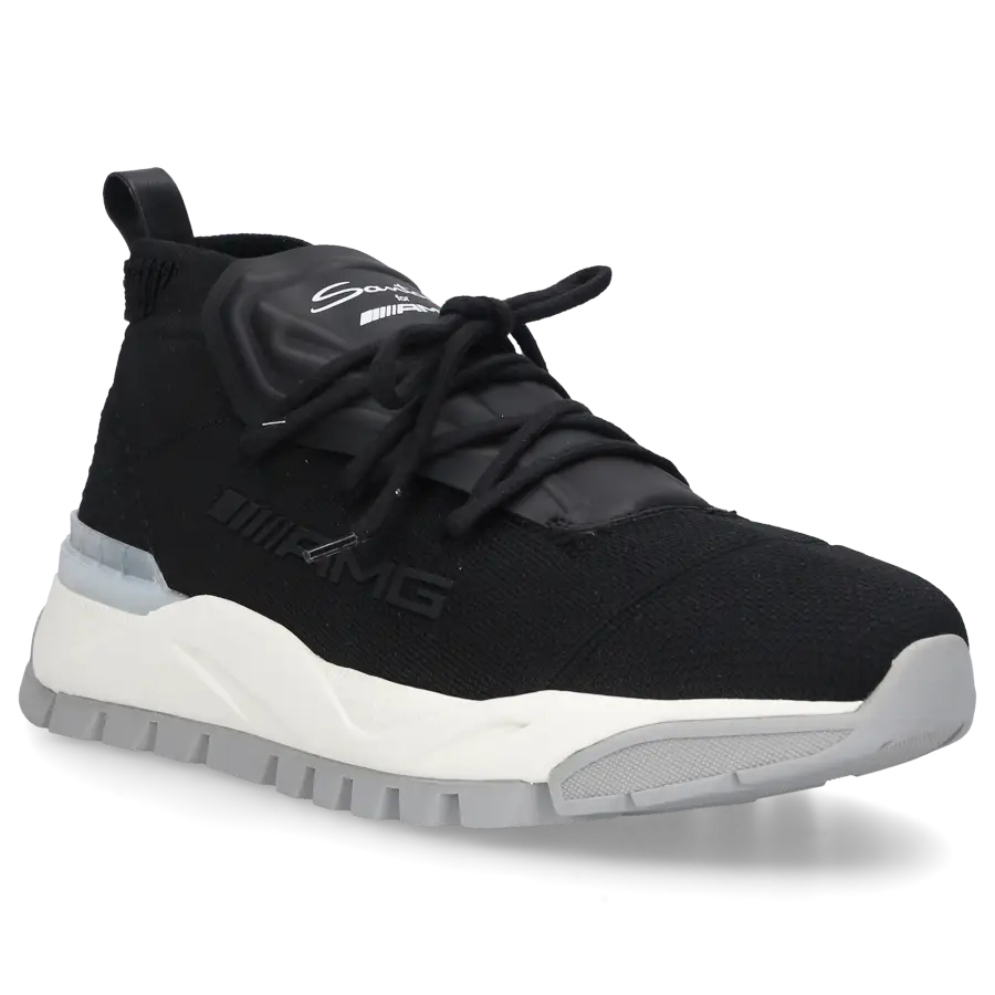 Santoni - Sneaker high 21937 Textil - schwarz