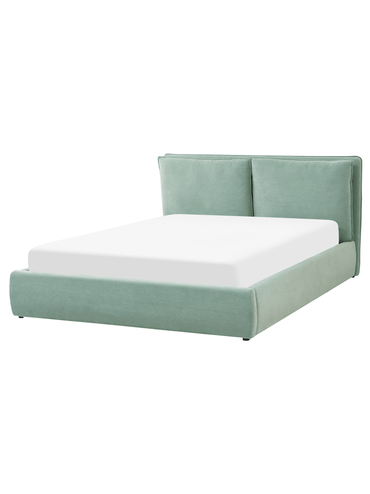 Beliani Doppelbett BAJONNA in Grün - (W) 184 x (H) 102 x (L) 235 cm günstig kaufen onesize
