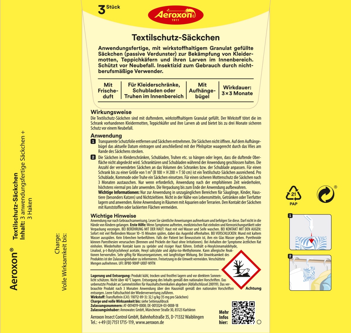 Textilschutz Säckchen, 3 St