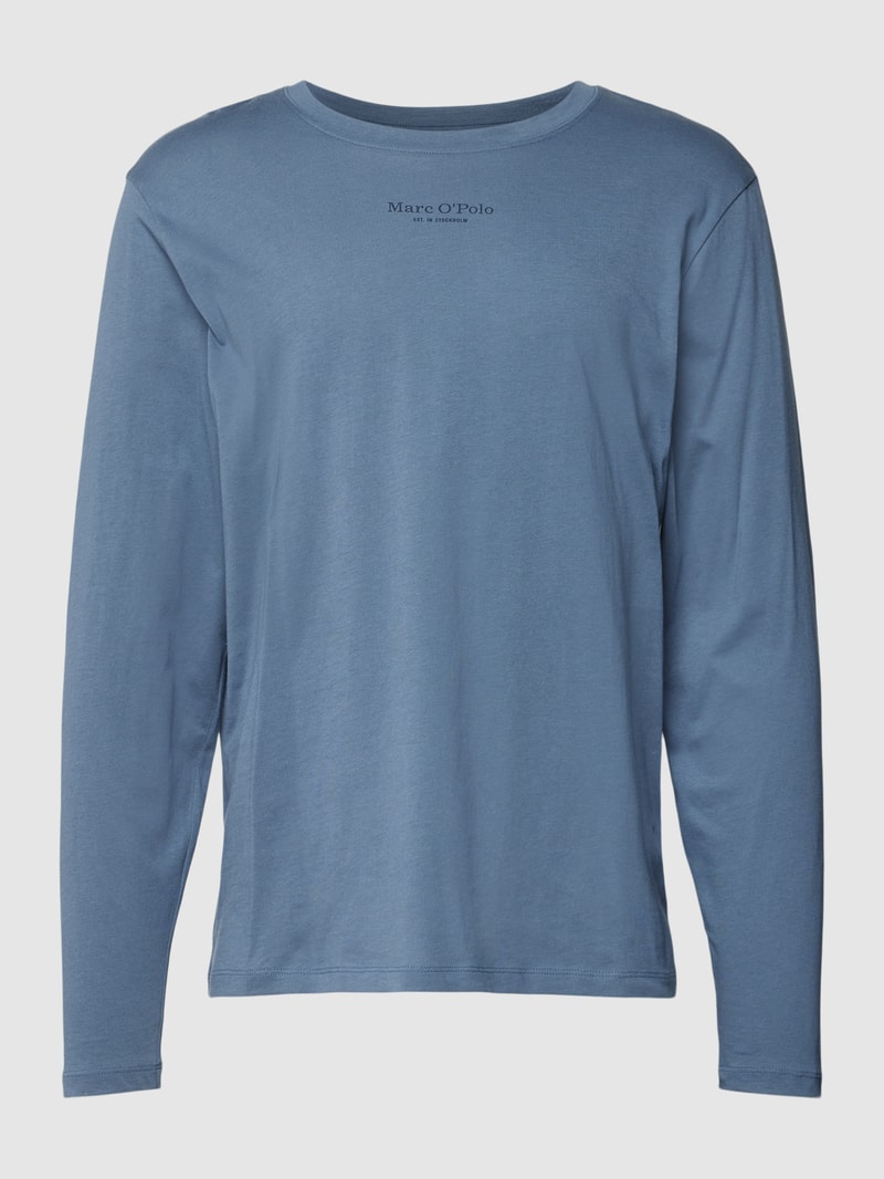 Longsleeve mit Rundhalsausschnitt in rauchblau