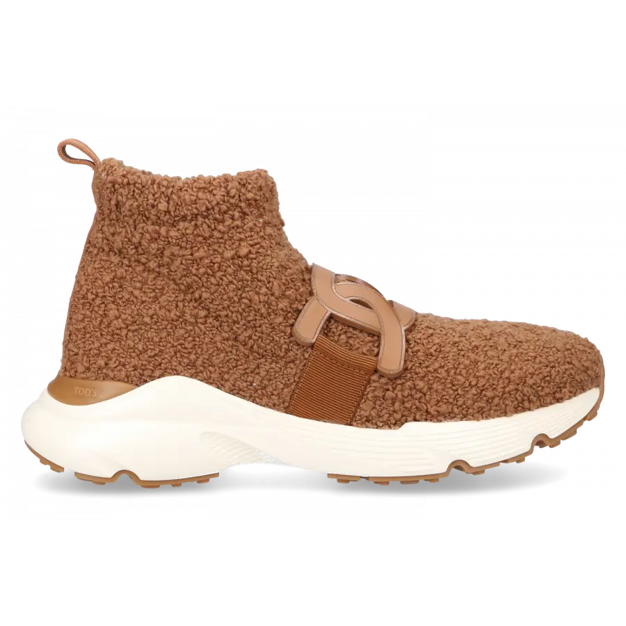Tod's - Sneaker high KATE SLIP Lammfell - braun