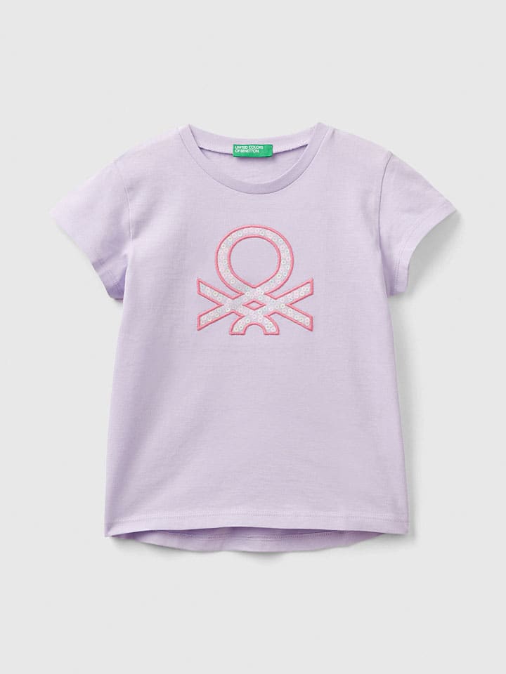 Benetton Shirt in Flieder günstig kaufen