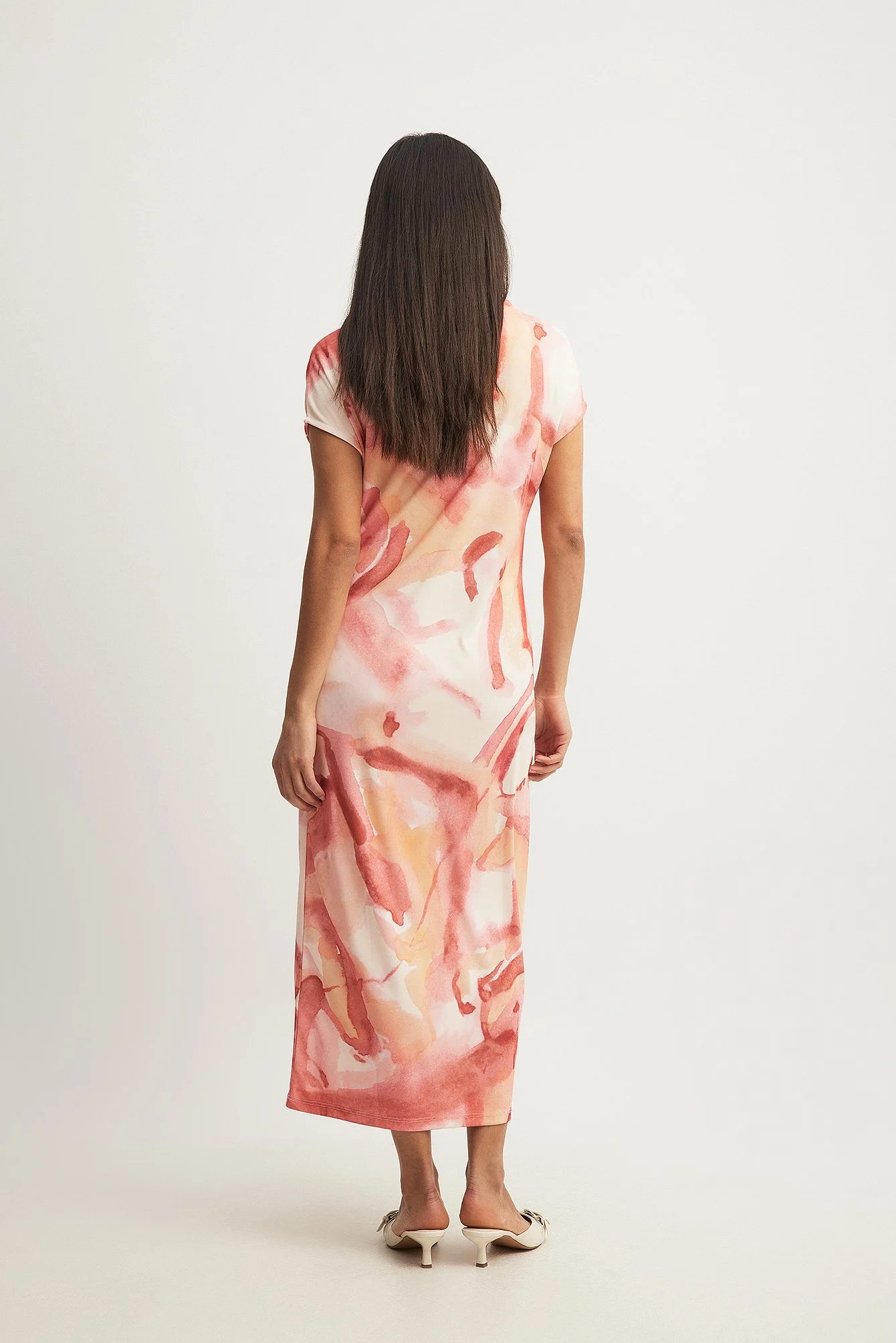 Kurzärmeliges Maxikleid