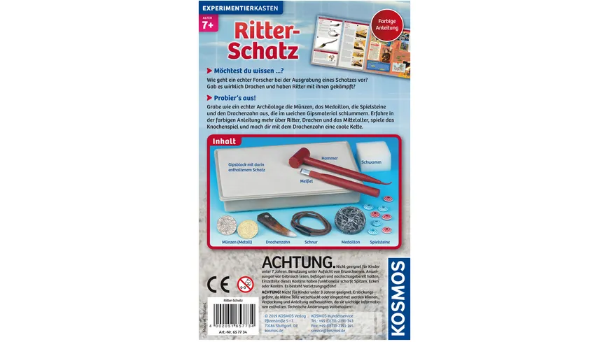 KOSMOS - Ritter-Schatz - Ausgrabungs-Set Experimentierkasten