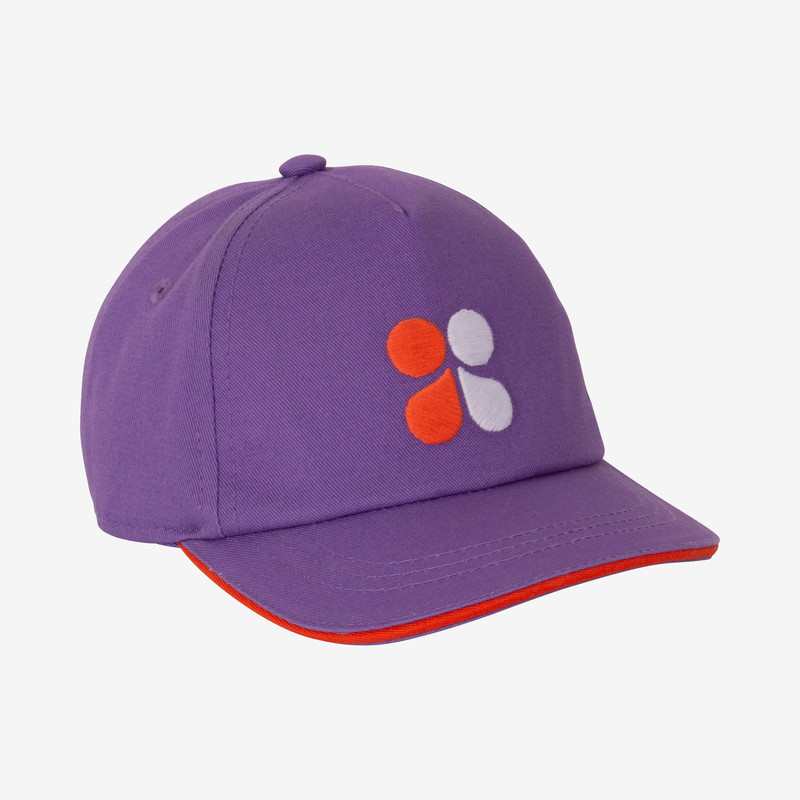 Casquette bébé parme broderie papillon violette Catimini