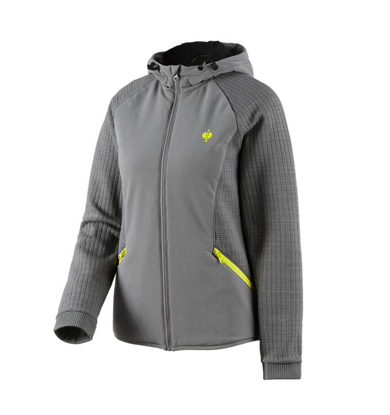 Hybrid Kapuzenstrickjacke e.s.trail, Damen