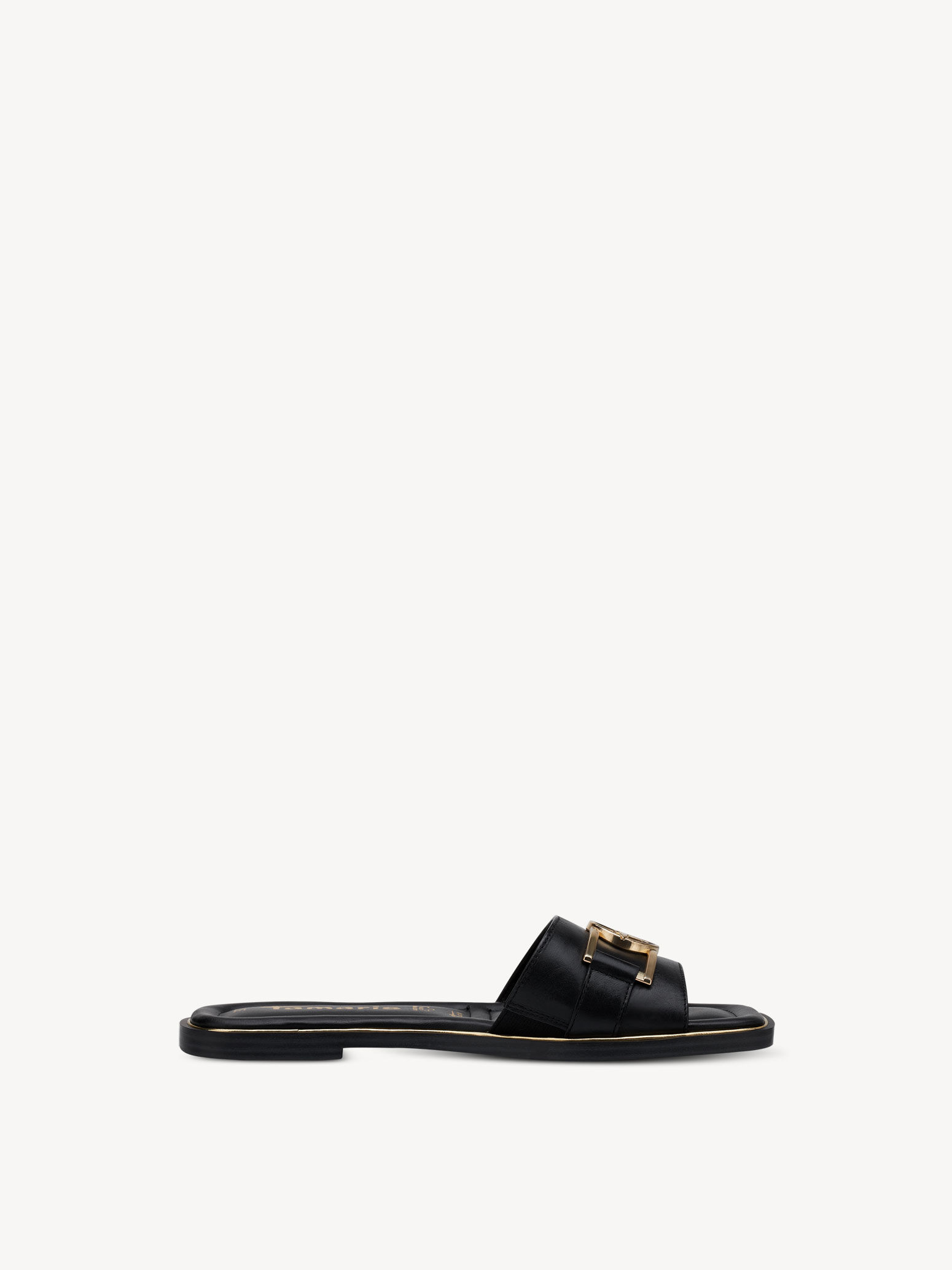 Mule en cuir - noir