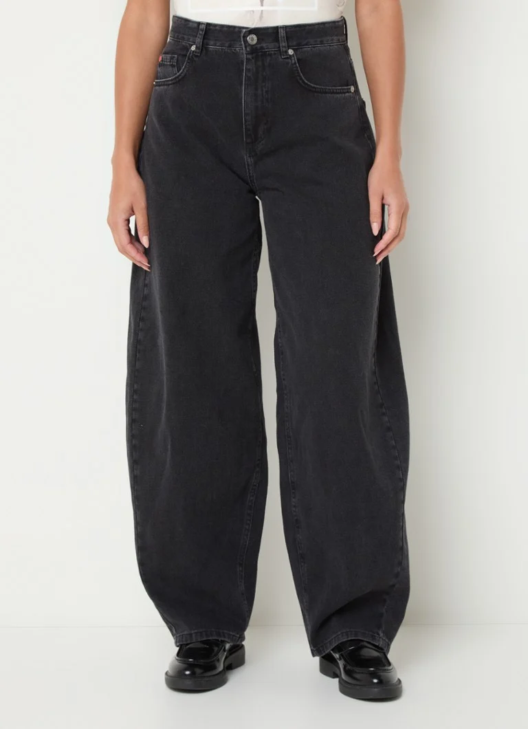 Max & Co  Samba high waist wide leg jeans in biologische katoenblend
