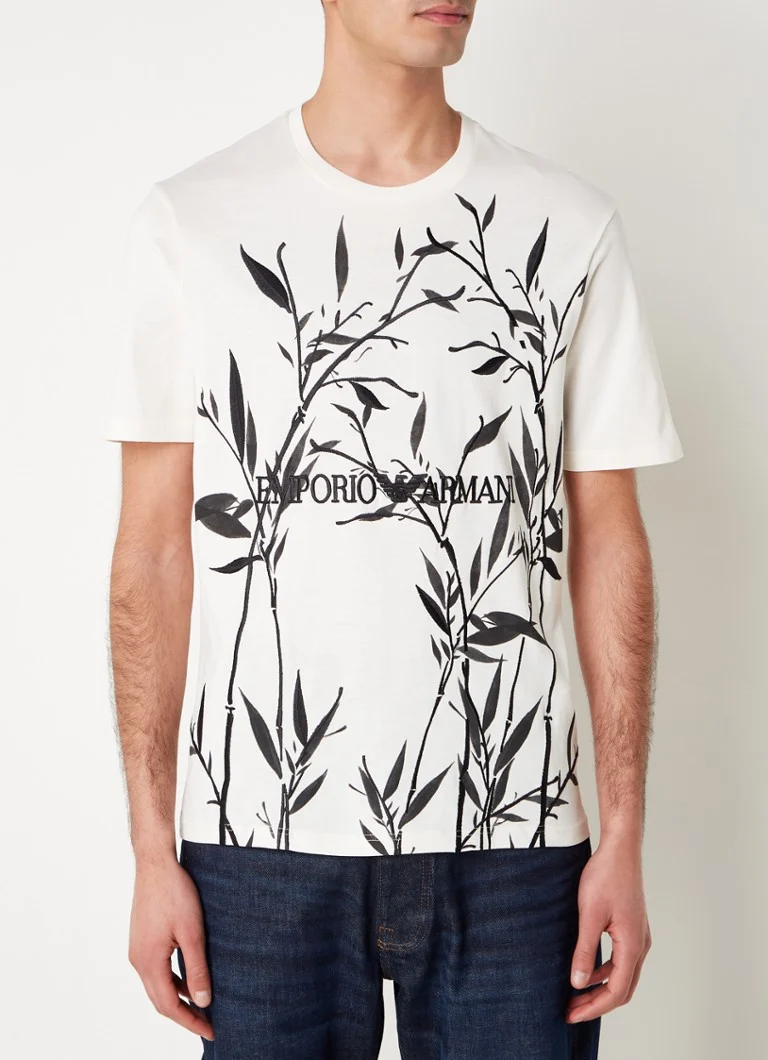 Tricou Emporio Armani cu logo imprimat