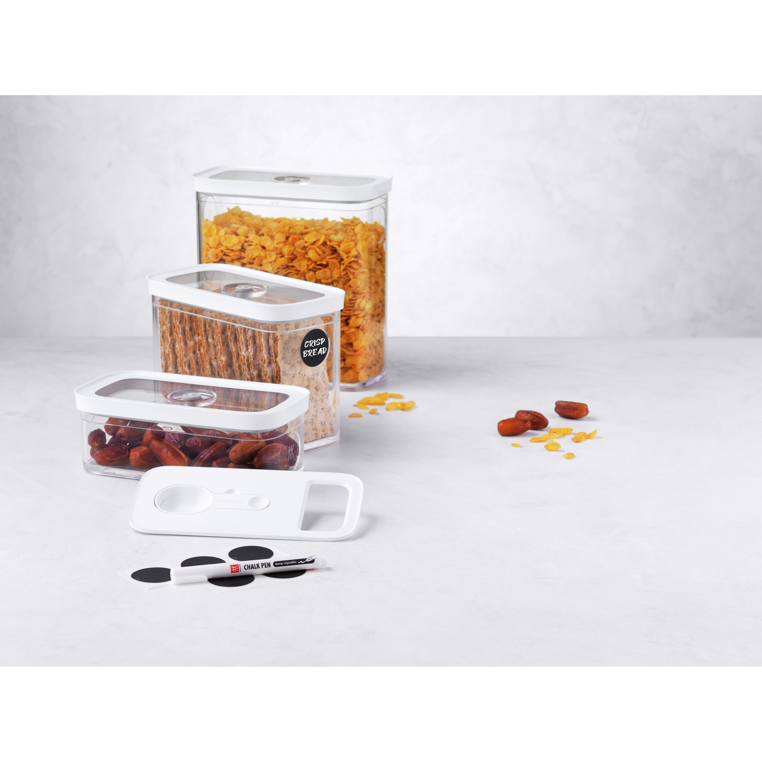 CUBE Set, M / 5-tlg, Transparent-Weiß