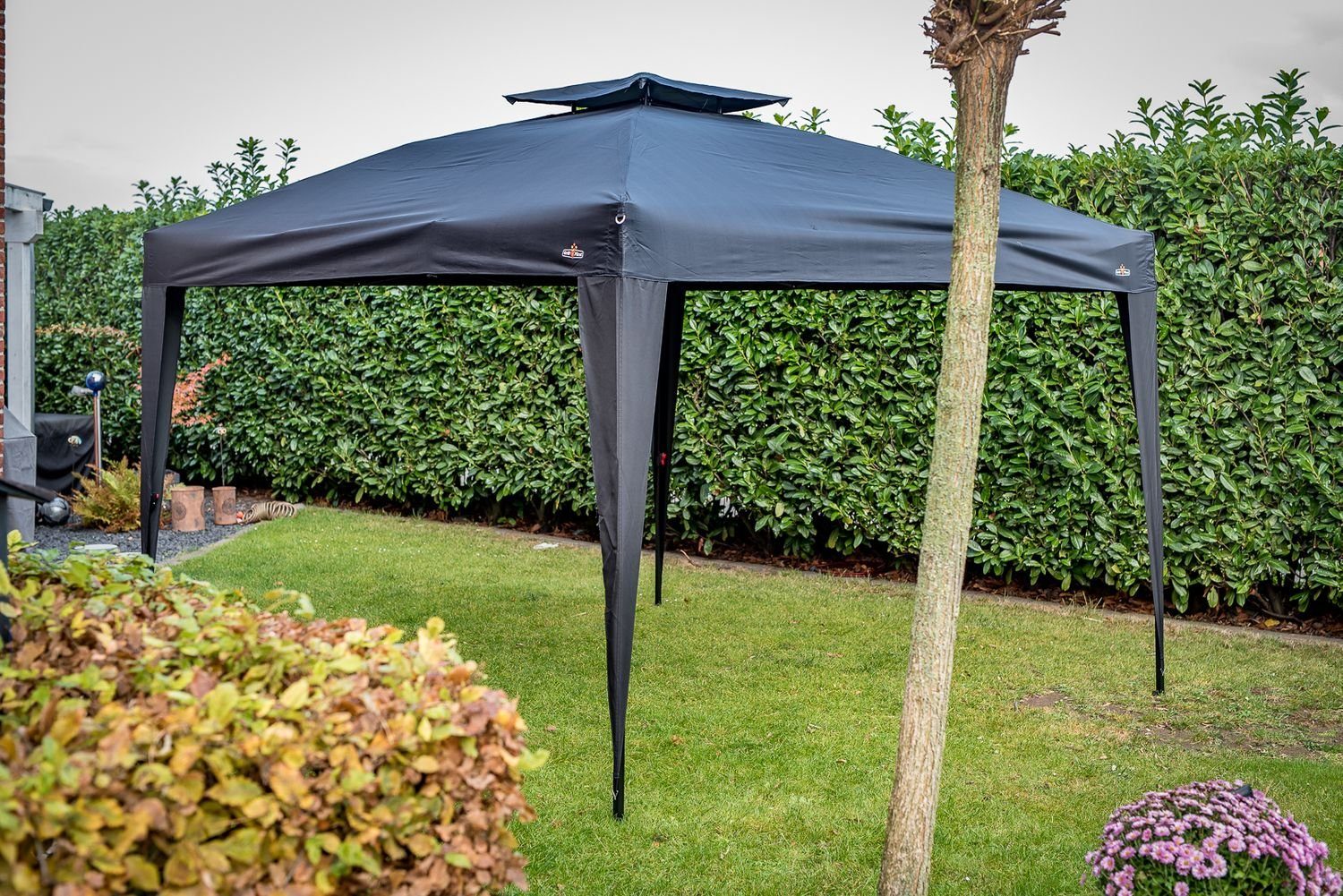 Grillfürst Grillpavillon Grillfürst Pop-Up Pavillon / Grillpavillon / Gartenpavillon / Grillzelt 3x3m v3