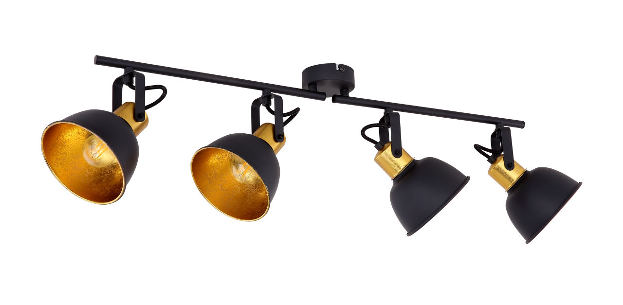 Globo Lighting - FILLO - Strahler Metall schwarz, 4x E14