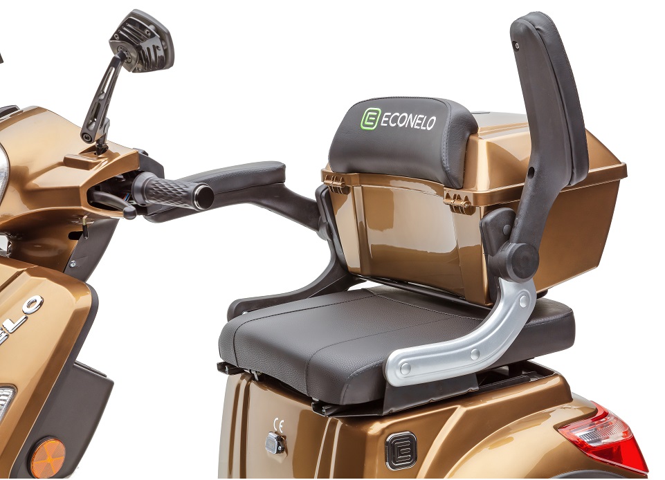 Econelo Elektro Dreirad Roller J1000 Braun