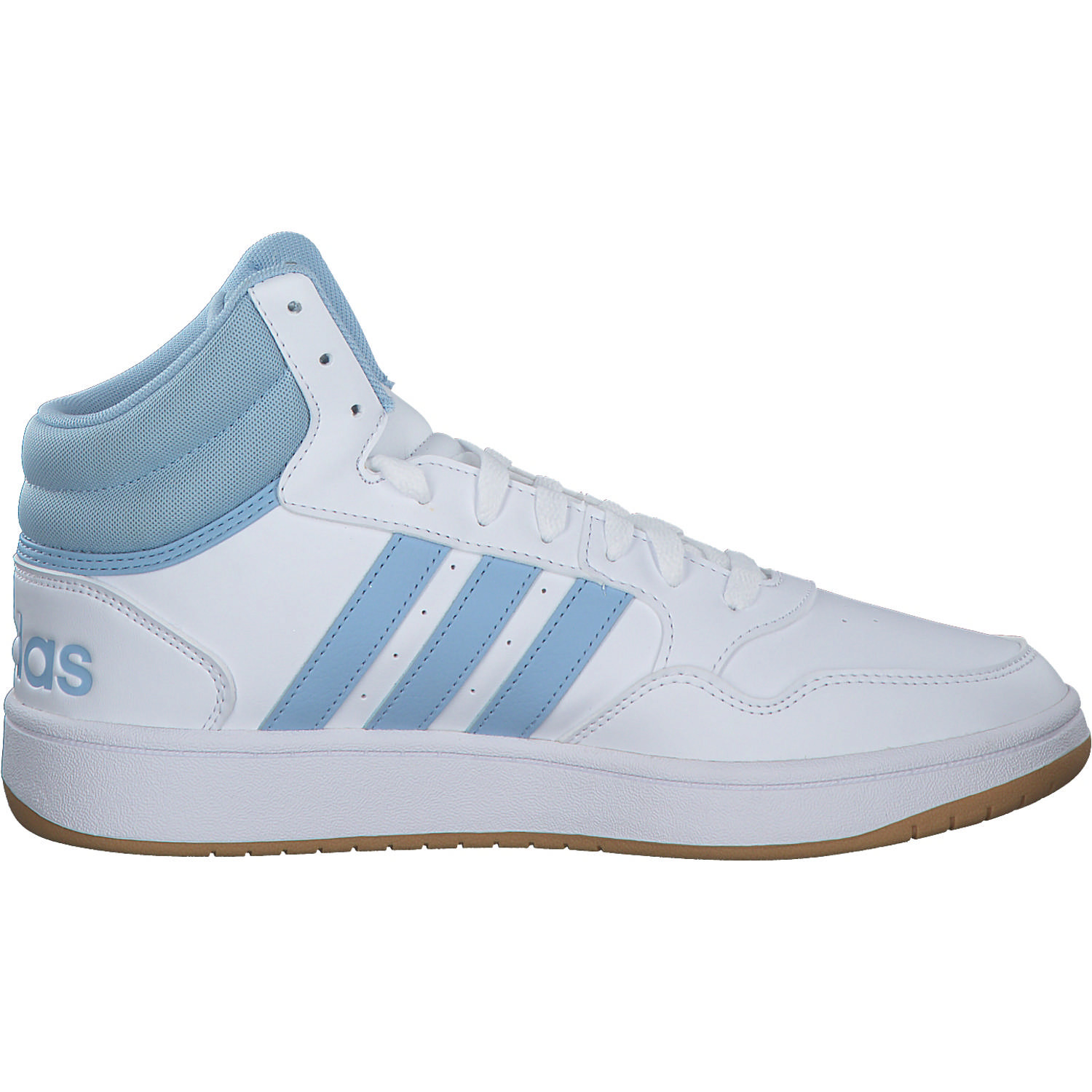 Adidas Hoops 3.0 MID W, Sneakers High, Damen, white/clear sky/gum