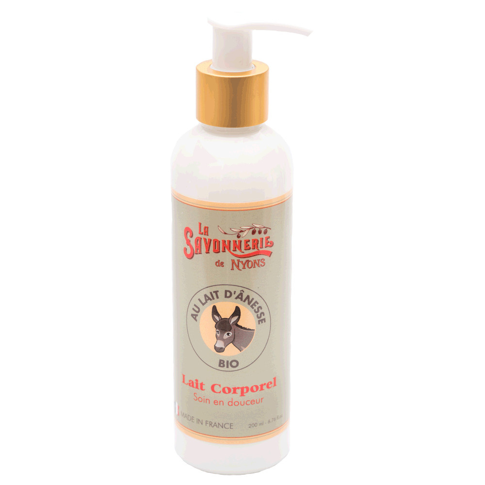 La savonnerie de nyons Lait Corporel au Lait d'Ânesse BIO 200ml Lait corps