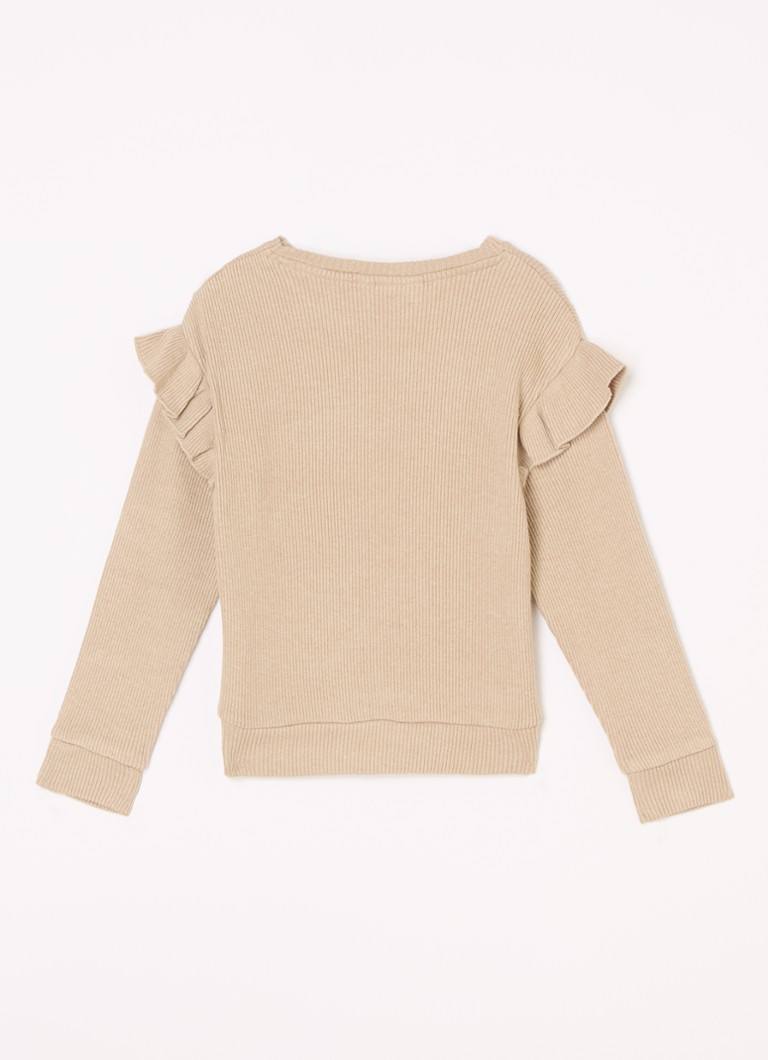 Lil' Atelier NMF Pulover cu nervuri din amestec de bumbac organic Sophia