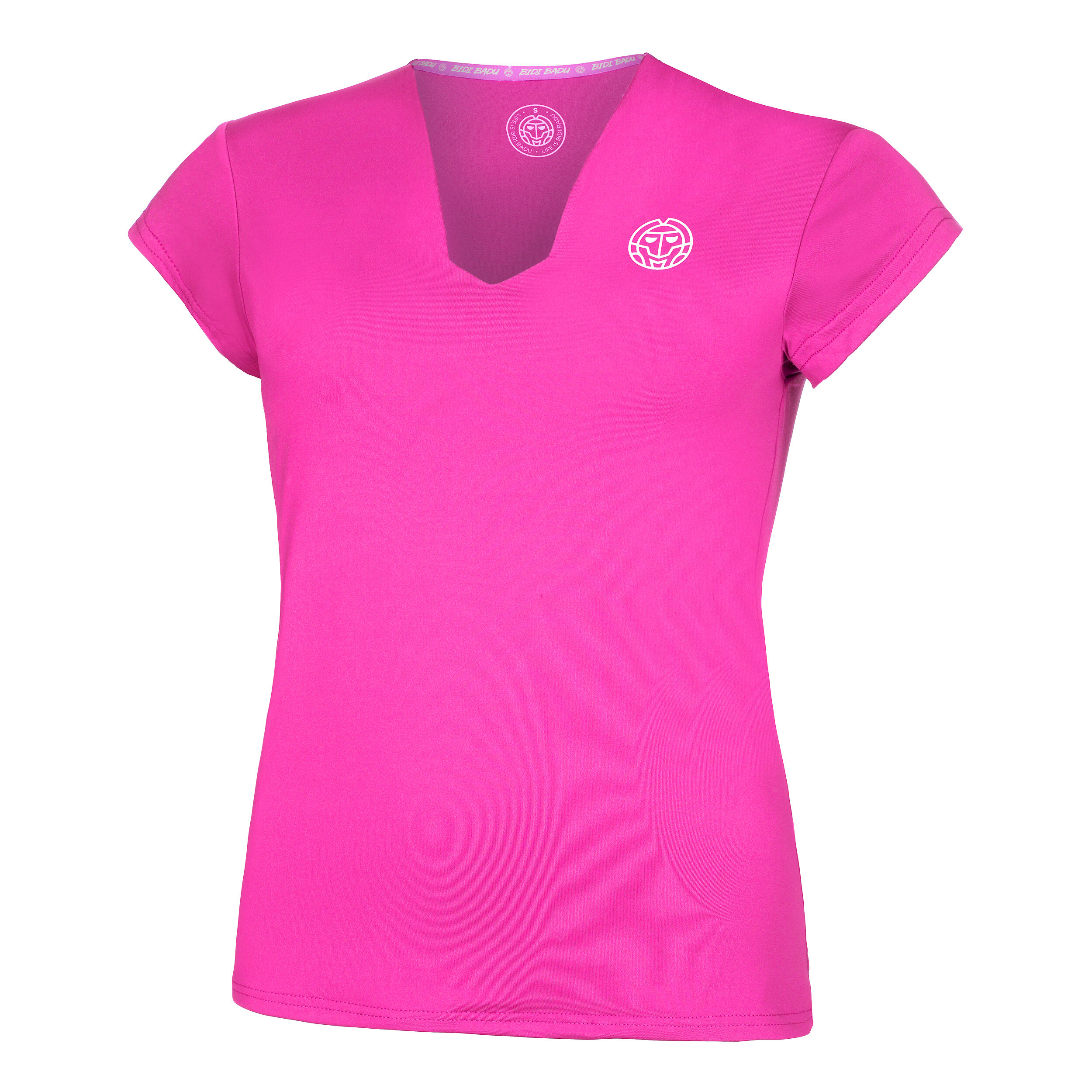 Crew V-Neck T-Shirt Damen - Pink