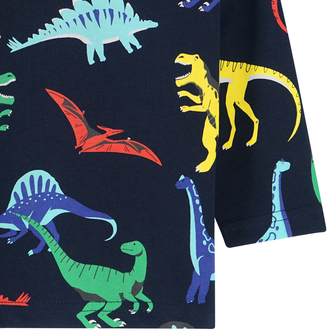 Baby Langarmshirt mit Dino-Allover