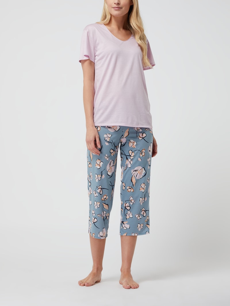Pyjama mit Modal-Anteil in blau