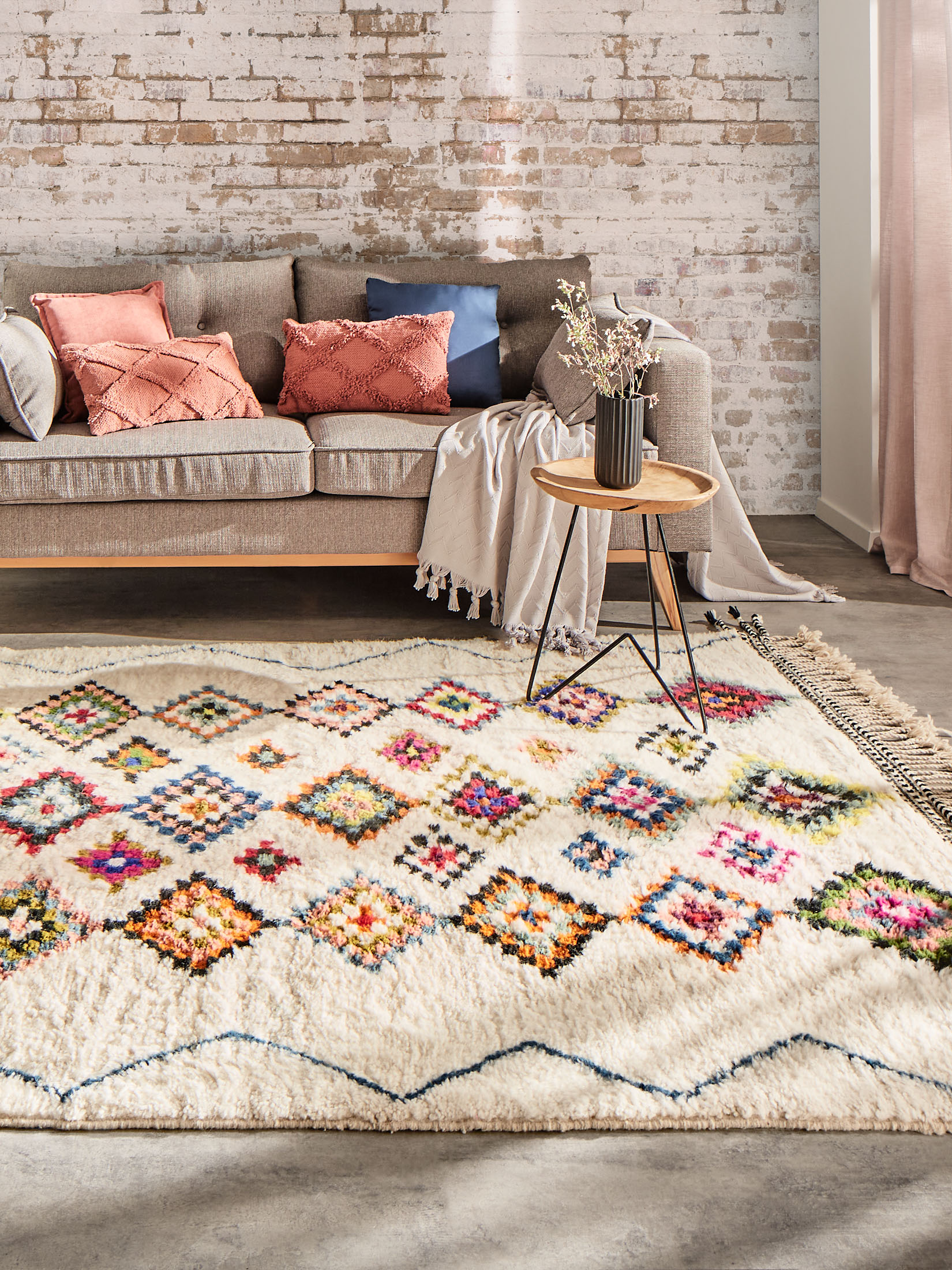 Tafila Berber-Teppich, Creme